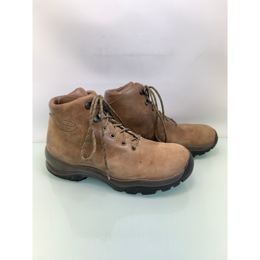 Chaco Hiking‎ Boots Mens 8.5 Brown Vintage Steel Toe Made in Italy Gorpcore